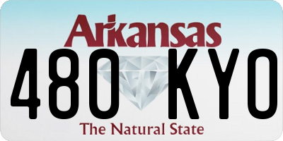 AR license plate 480KYO