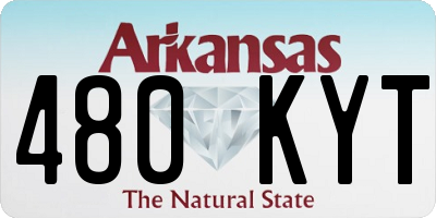 AR license plate 480KYT