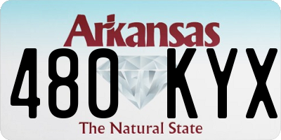 AR license plate 480KYX