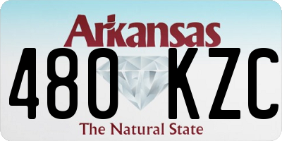 AR license plate 480KZC