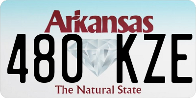 AR license plate 480KZE