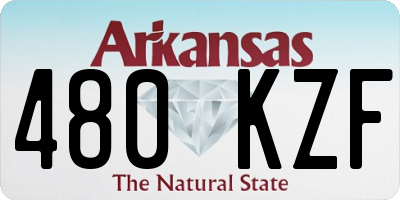 AR license plate 480KZF