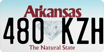 AR license plate 480KZH