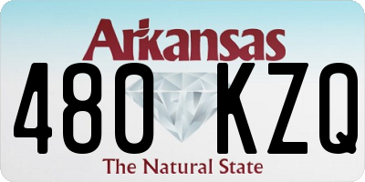 AR license plate 480KZQ