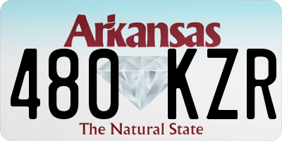 AR license plate 480KZR