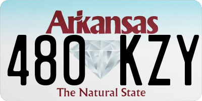 AR license plate 480KZY