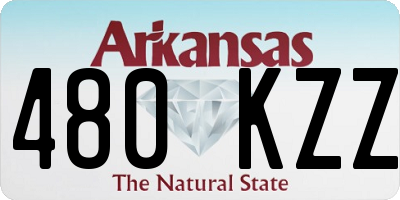 AR license plate 480KZZ
