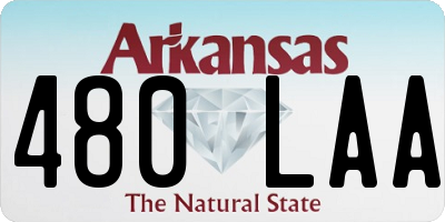 AR license plate 480LAA
