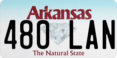 AR license plate 480LAN