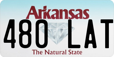AR license plate 480LAT