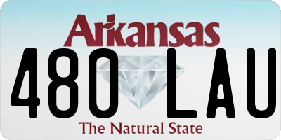 AR license plate 480LAU