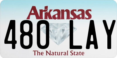 AR license plate 480LAY