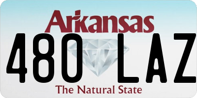 AR license plate 480LAZ