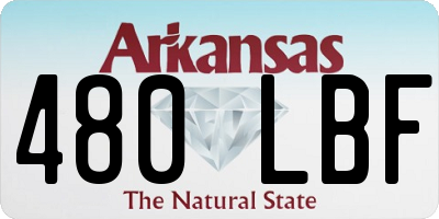 AR license plate 480LBF