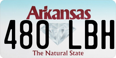 AR license plate 480LBH