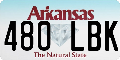 AR license plate 480LBK