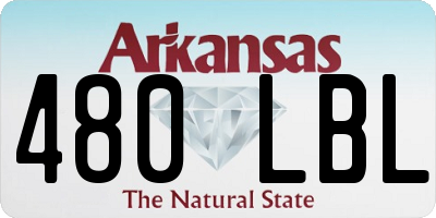 AR license plate 480LBL