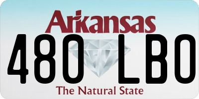 AR license plate 480LBO