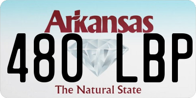 AR license plate 480LBP
