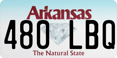 AR license plate 480LBQ