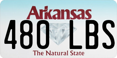 AR license plate 480LBS