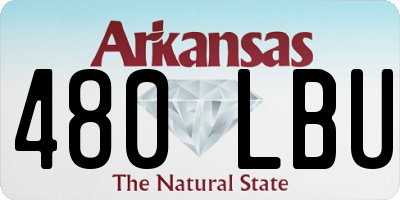 AR license plate 480LBU