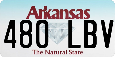 AR license plate 480LBV