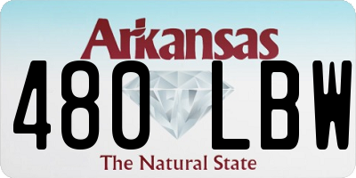 AR license plate 480LBW