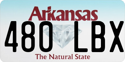 AR license plate 480LBX