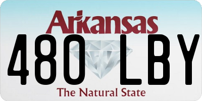 AR license plate 480LBY