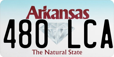 AR license plate 480LCA