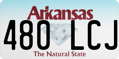AR license plate 480LCJ