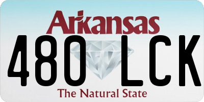 AR license plate 480LCK