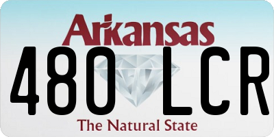 AR license plate 480LCR