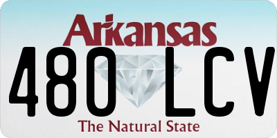 AR license plate 480LCV