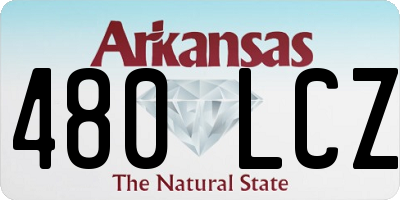 AR license plate 480LCZ