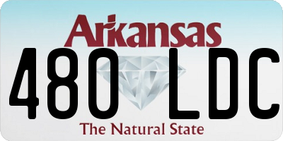 AR license plate 480LDC