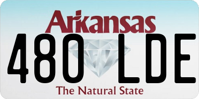 AR license plate 480LDE