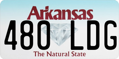 AR license plate 480LDG