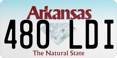 AR license plate 480LDI