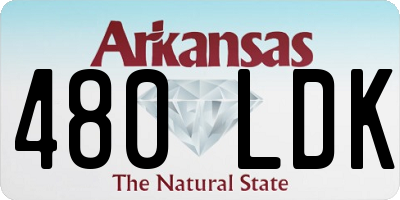 AR license plate 480LDK