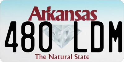 AR license plate 480LDM