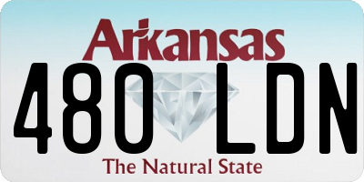 AR license plate 480LDN