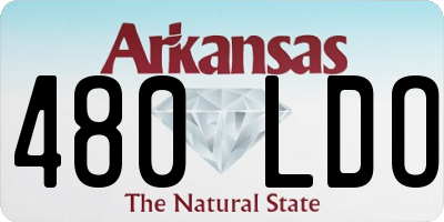 AR license plate 480LDO