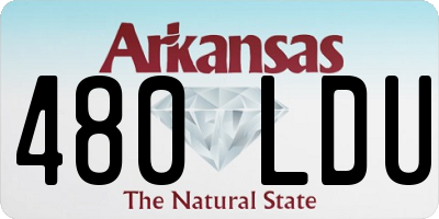 AR license plate 480LDU