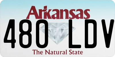 AR license plate 480LDV