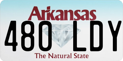 AR license plate 480LDY