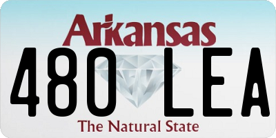 AR license plate 480LEA