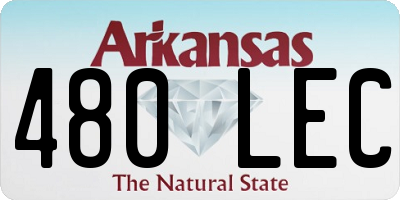 AR license plate 480LEC