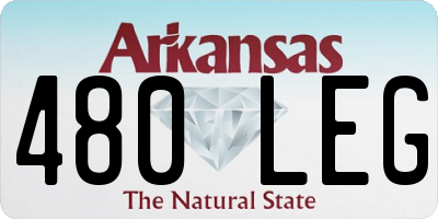 AR license plate 480LEG
